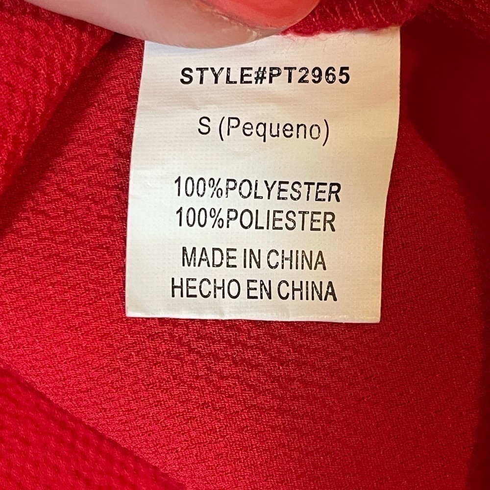 Papermoon Racerback Zip Back Red Tank Size Small - Picture 7 of 8